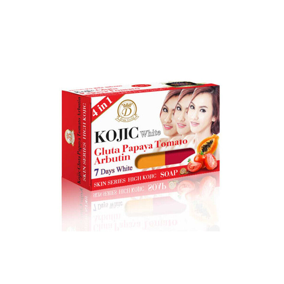 Kojic White Gluta Papaya Tomato Arbutin 7days Whitening Soap 160g