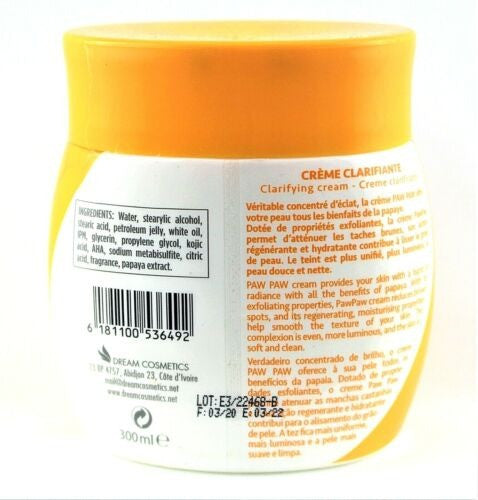 Paw Paw Clarifying Cream with Vitamin E and Papaya extracts 300ml