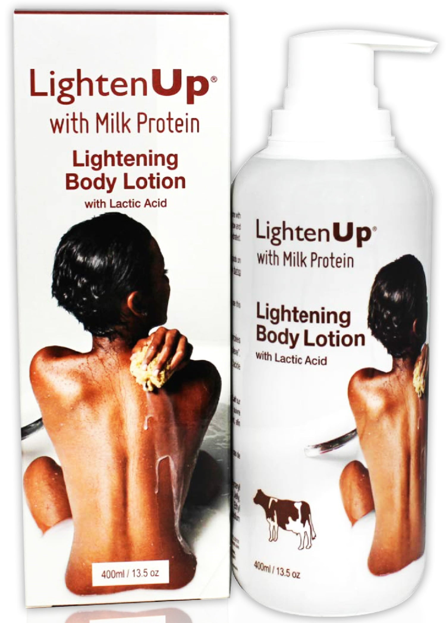 LightenUp with Milk Protein Dark Spots Oily Skin Beauty Body Lotion 400ml