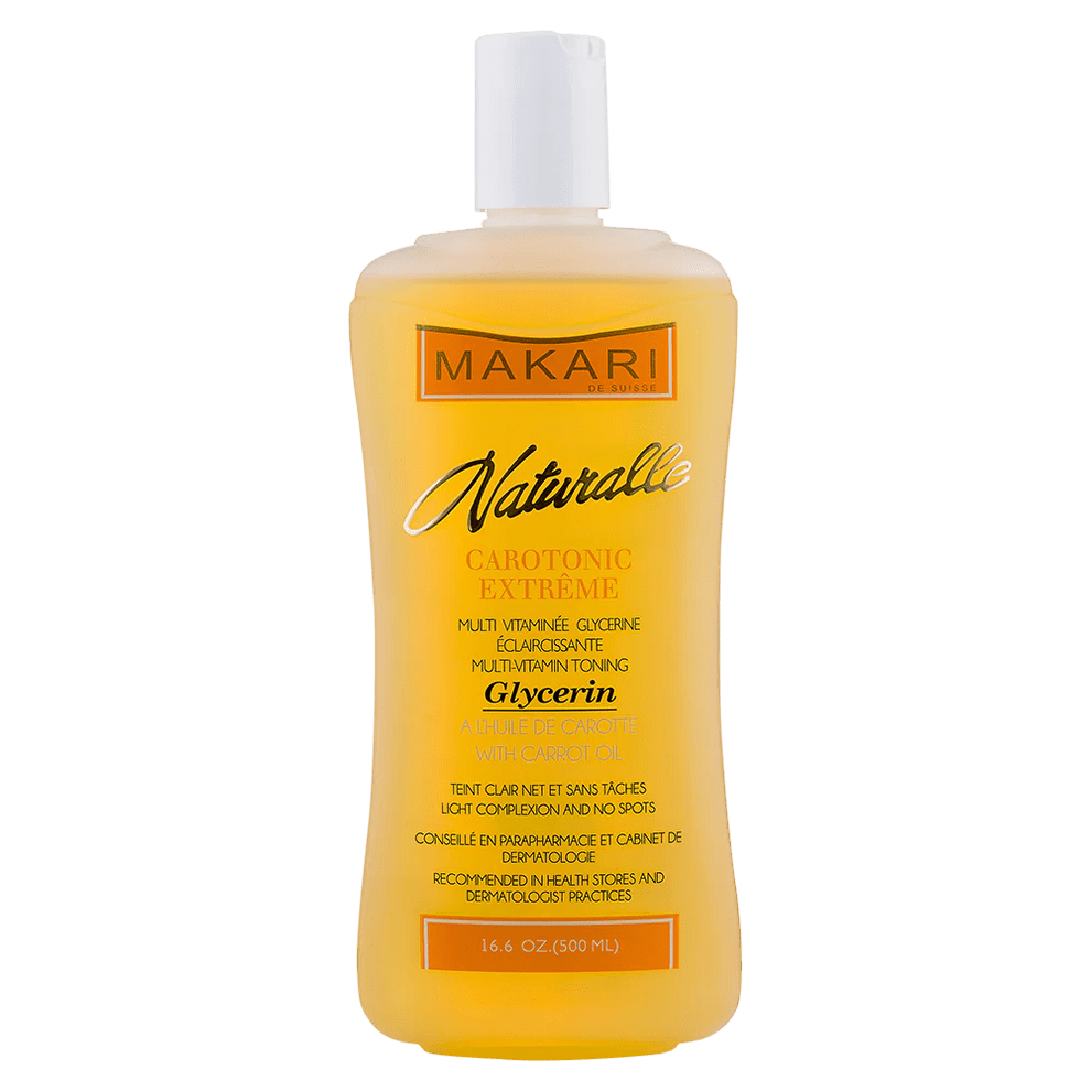 Makari Naturalle Carotonic Extreme BODY GLYCERIN 16.6 Oz - Reduces Hyperpigmentation, Dark Spots, Scars and Free Radicals - Moisturizes, Brightens, and Softens For Healthy and Glowing Skin