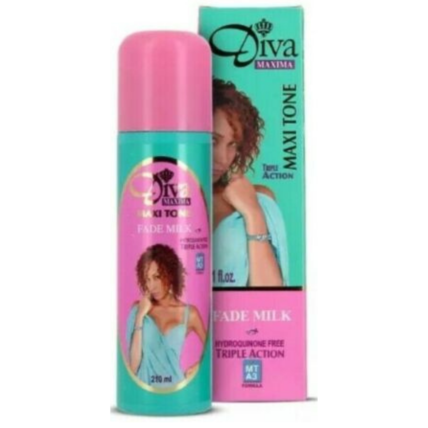 Diva Maxima Maxi Tone Triple Action Body Lotion Fade Milk 11.8oz
