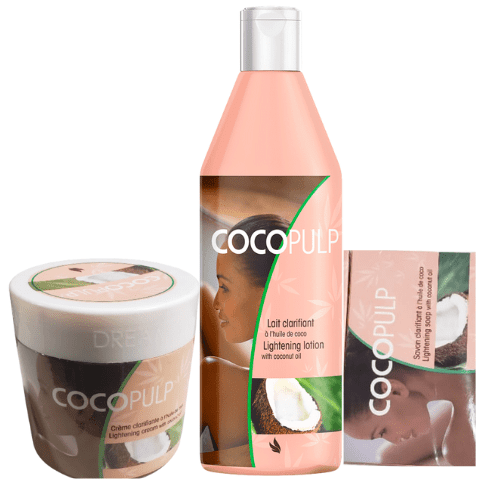 Cocopulp Set ( Lotion 500ml + Cream 500ml + Soap)