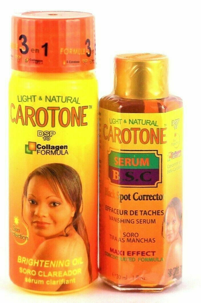 Carotone Light & Natural Black Spot Maxi-Effect serum 1oz/30ml and Brightening Oil 65ml/2.2oz