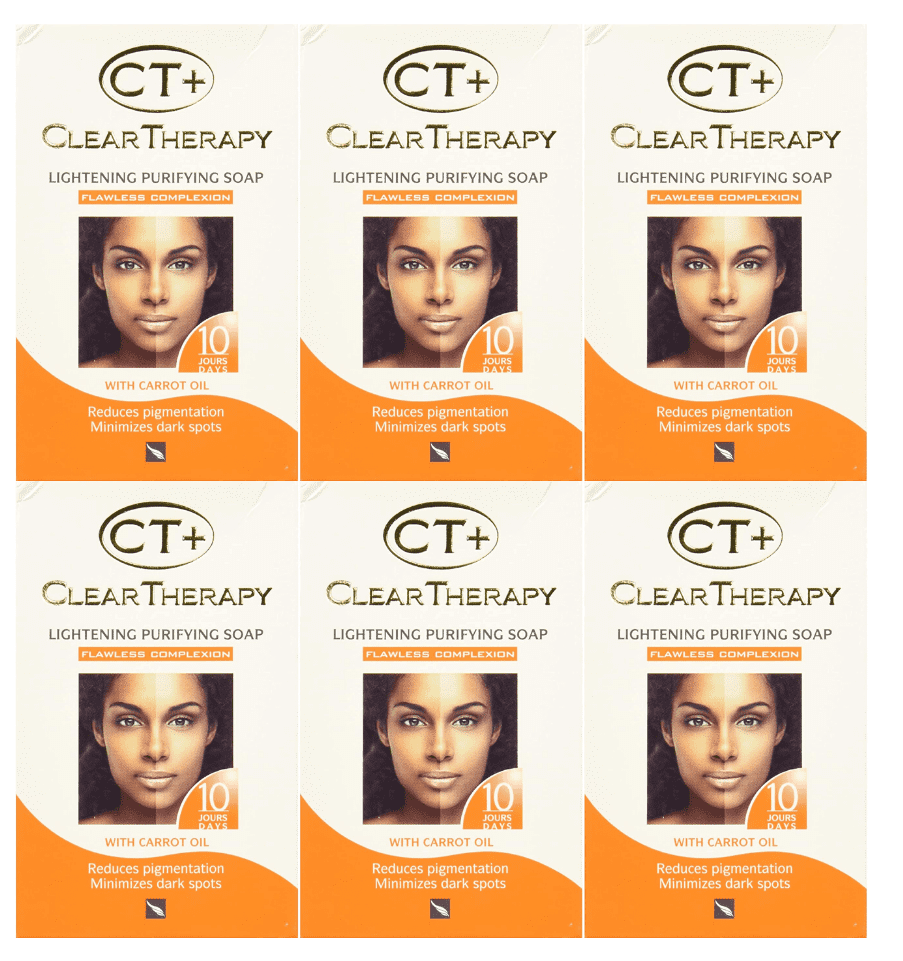 CT+ Clear Therapy - Lightening Purifying Soap w/Carrot Oil 6.2oz (175g) (6 PACK)