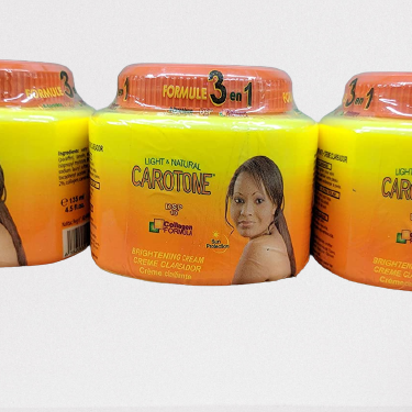 Carotone Light & Natural Brightening Jar Cream 4.5oz/135ml (3 Jars)
