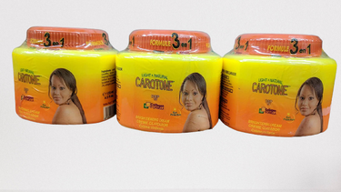 Carotone Light & Natural Brightening Jar Cream 4.5oz/135ml (3 Jars)