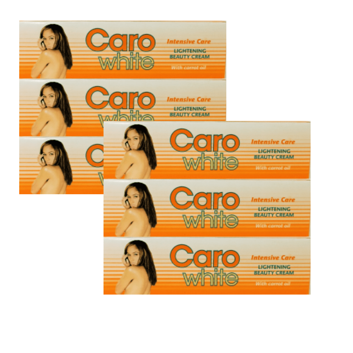 Caro White Cream tube with carrot oil 30ml (6 Pack)