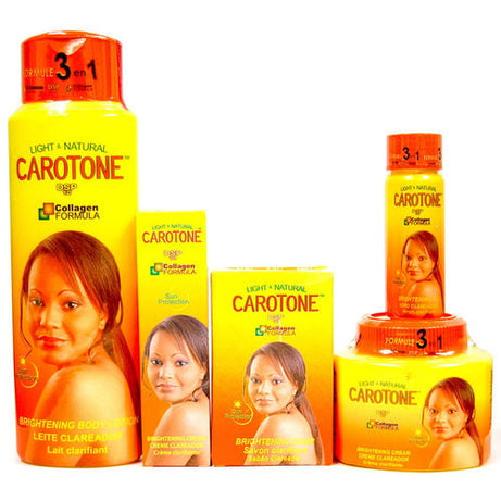 Carotone  Light & Natural Complete Package (lotion + cream + soap + tube + oil)