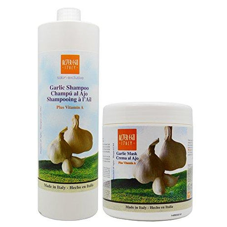 Alter Ego garlic shampoo + garlic mask w/ vitamin a 1000ml