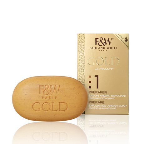 Fair & White 1: Gold Exfoliating Soap with Argan Oil 200g