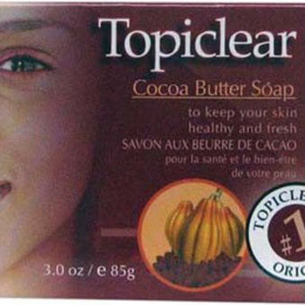 Topiclear Cocoa Butter Soap. 3.0 Oz