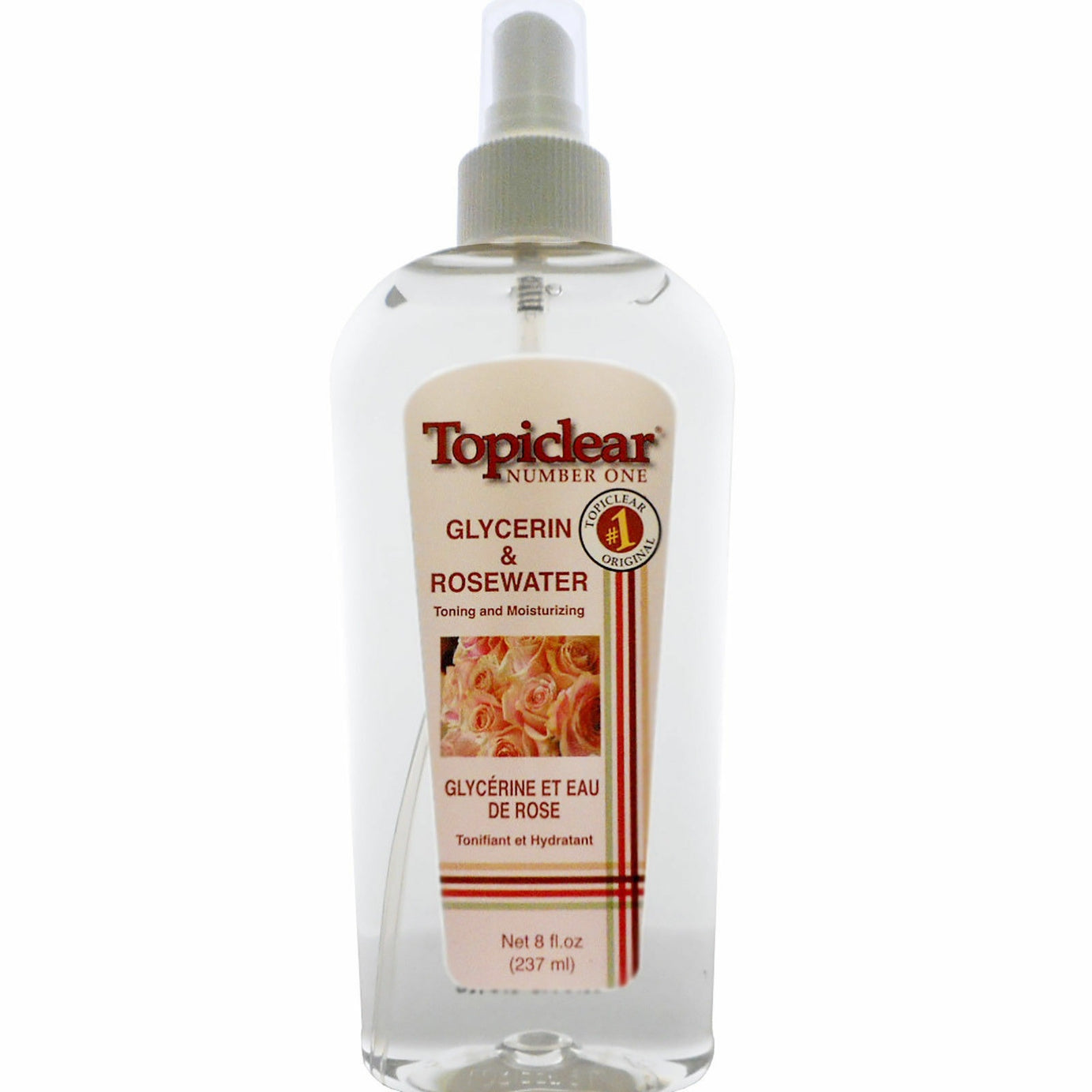 Topiclear Glycerin & Rosewater Spray 8 Oz