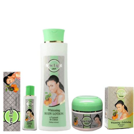 New Light Set (Cream 300g, Lotion 400ml, Soap 7oz, oil 125ml, Cream 50ml)