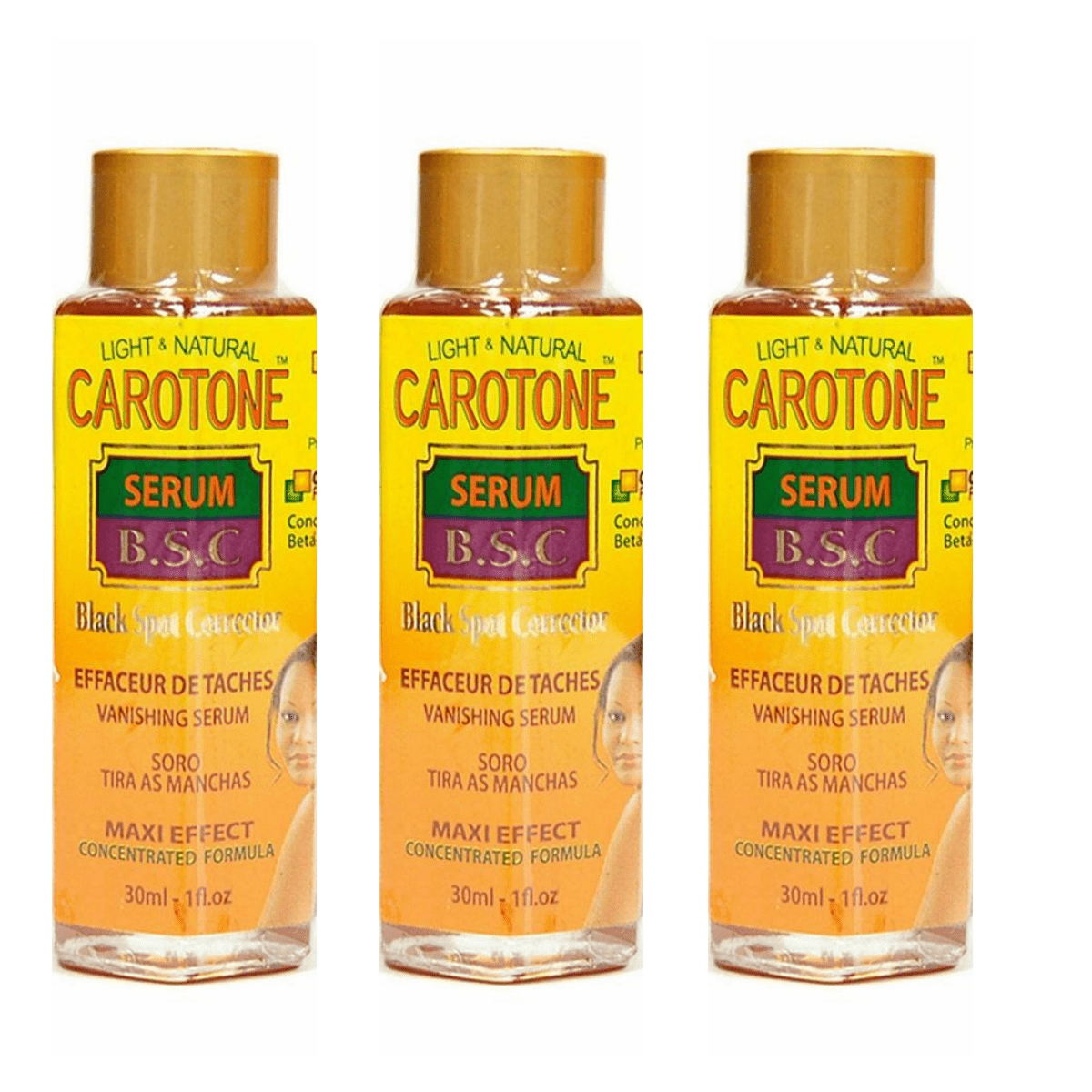 Carotone  Light & Natural Black Spot Serum 30ml (Pack of 3)