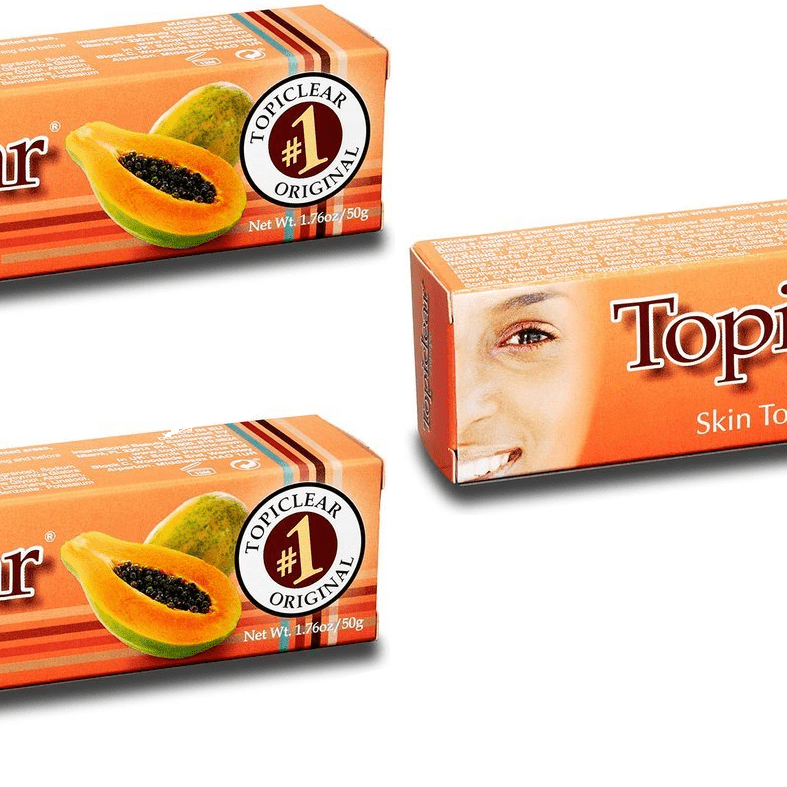 Topiclear Papaya Skin Tone Cream 1.7 oz Lot of 3