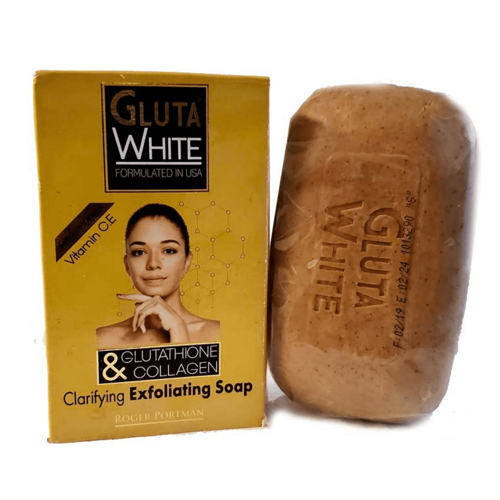 Gluta White Glutathione & Collagen exfoliating soap 180g