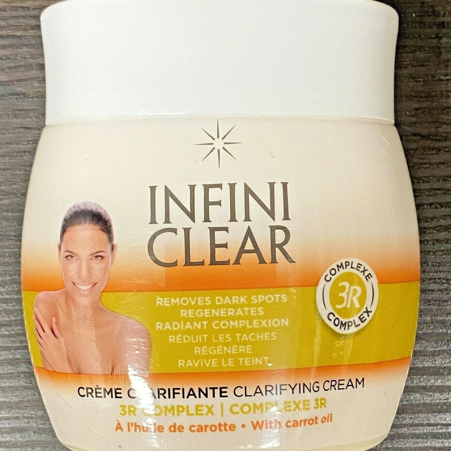 Infini Clear Clarifying Cream Removes Dark Spots 3R Complexe Mix W Carrot Oil 300 ML
