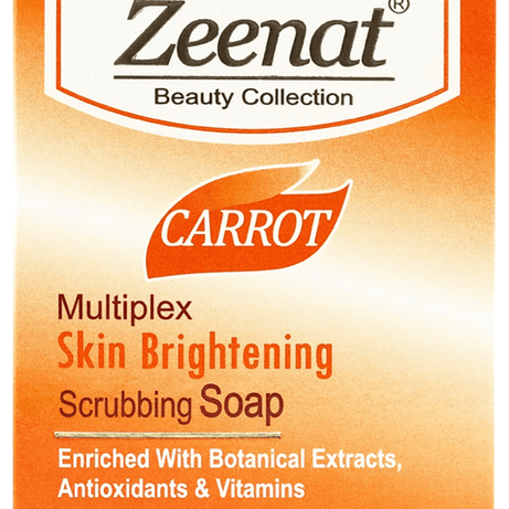 Zeenat Carrot Multiplex  Skin Brightening  Scrubbing Soap 200g