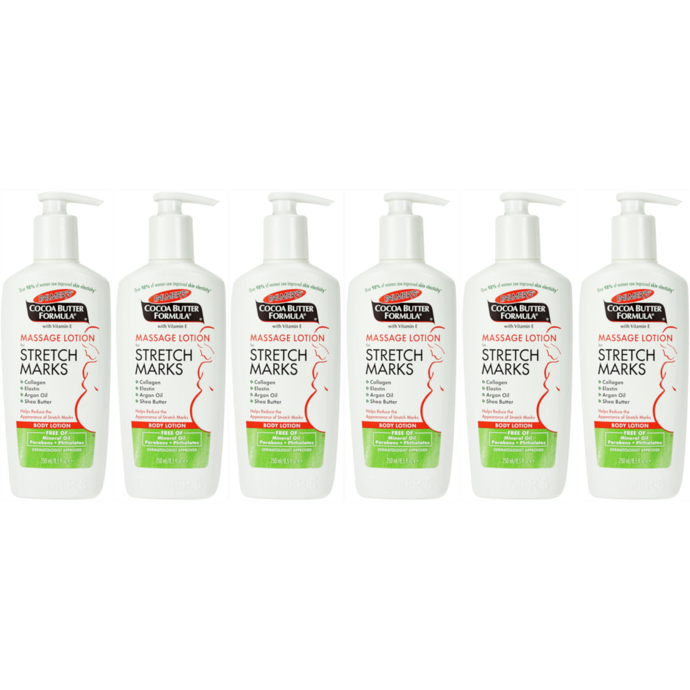 Palmers Cocoa Butter Formula Massage Lotion for Stretch Marks, 8.5 oz Pump (6 Pack)