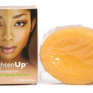 Lightenup Glycerin Bathing Bar Soap with Papaya Extract and 4% Shea Butter 100g