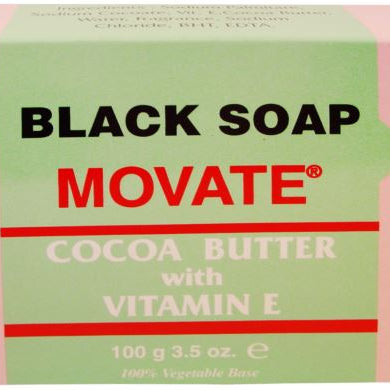 Movate Black Cocoa Butter Vitamin E Soap 3.5oz