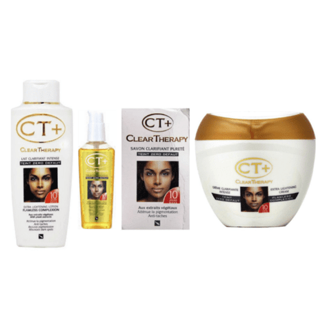 Ct + Clear Therapy Cream Clarifiante Soap, Lotion, Cream & Oil FULL SET
