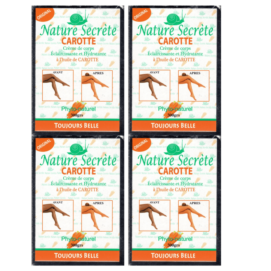 NATURE SECRETE Lightening and Exfoliating Gommant Carrot Soap 350g (4 pack)