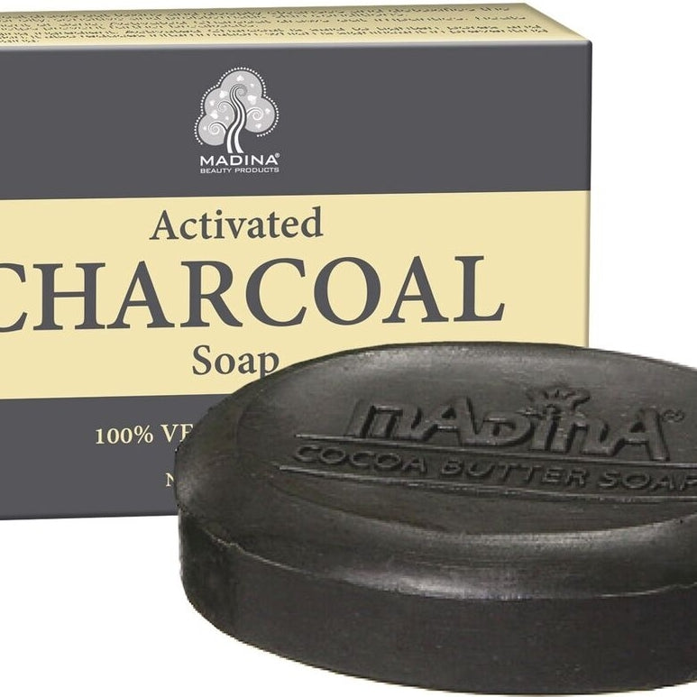 Madina Activated Charcoal Soap [Black - 3.5 oz.]