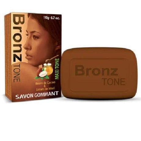 Bronz Tone Exfoliating Soap With Cocoa Butter & Honey 6.7 OZ / 190g