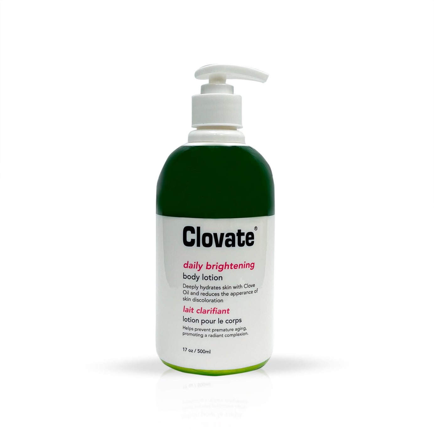 Clovate Lightening Body Lotion with Airless Pump 400ml for Women