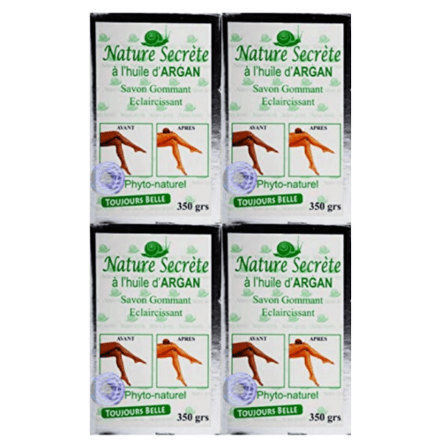 NATURE SECRETE Lightening and Exfoliating Gommant Face & Body Soap 350g (4 pack)