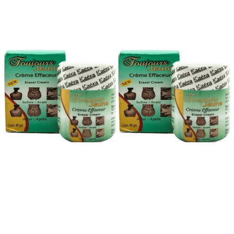 Toujours Jeune Creme Eraser Cream Jar 40g Each (Pack of 2)
