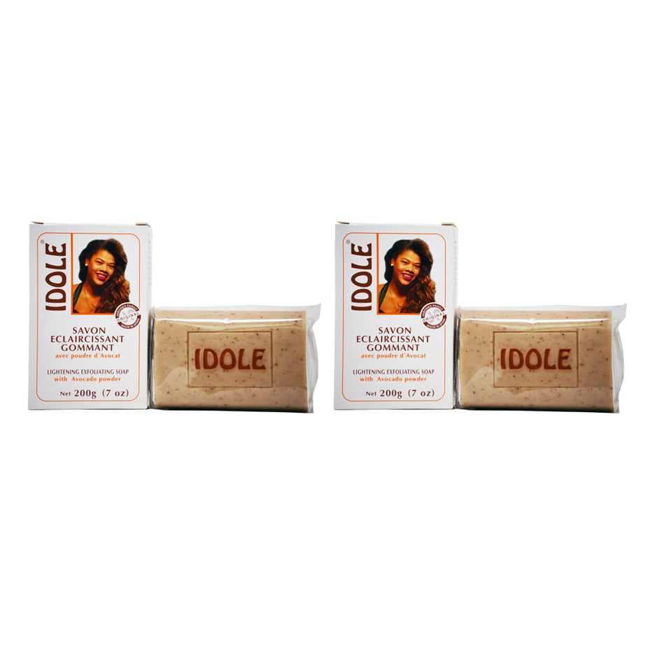 IDOLE Lightening Exfoliating Soap with Avocado Powder 200g/7oz (Pack of 2)